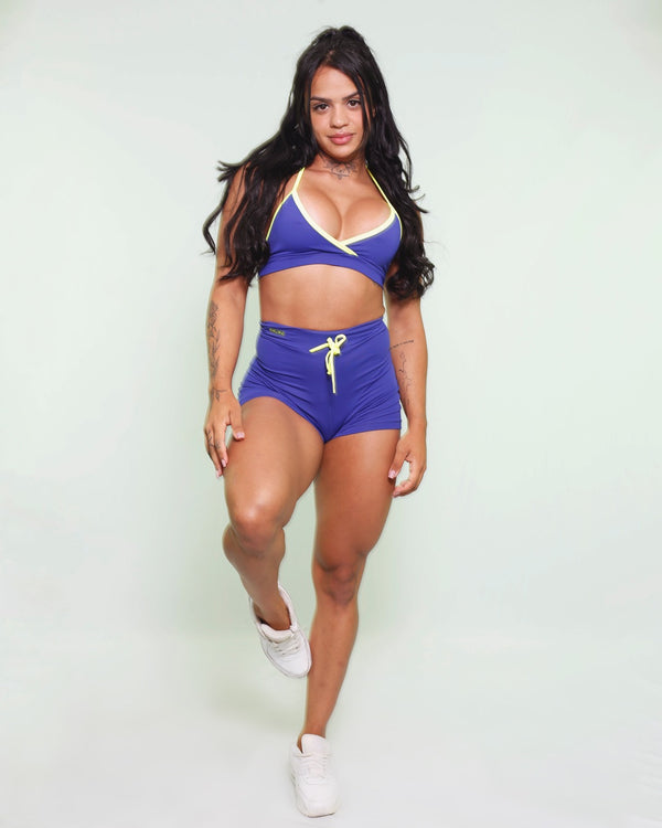 Conjunto Short Basic Azul